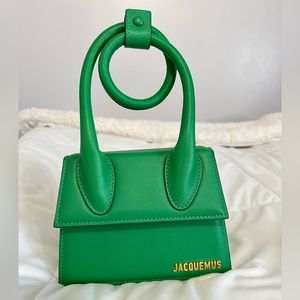 Jacquemus Chiquito Noeud Bag Green